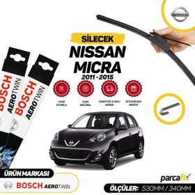 Bosch Aerotwin Nissan Micra 2011-2015 Silecek Takımı