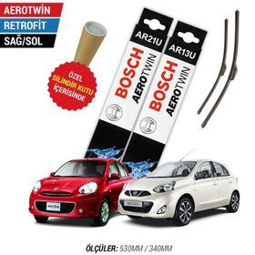 Bosch Aerotwin Nissan Micra 2011-2018 Silecek Takımı