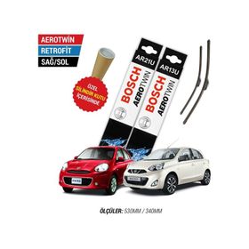 Bosch Aerotwin Nissan Micra 2011-2018 Silecek Takımı