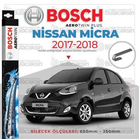 Bosch Aerotwin Nissan Micra 2017-2018 Ön Muz Silecek Takımı