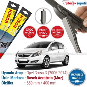 Bosch Aerotwin Opel Corsa D 2006-2014 Silecek Takımı