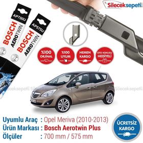 Bosch Aerotwin Opel Meriva 2010-2013 Silecek Takımı