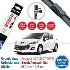 Bosch Aerotwin Peugeot 207 2007-2012 Silecek Takımı