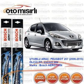 Bosch Aerotwin Peugeot 207 2007-2015 Silecek Takımı