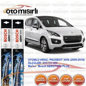 Bosch Aerotwin Peugeot 3008 2009-2016 Silecek Seti