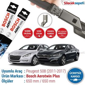 Bosch Aerotwin Peugeot 508 2011-2017 Muz Silecek Takımı