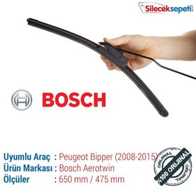 Bosch Aerotwin Peugeot Bipper 2008-2015 Silecek Takımı