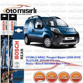 Bosch Aerotwin Peugeot Bipper 2008-2018 Silecek Seti