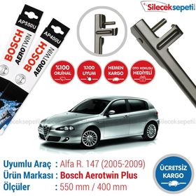 Bosch Aerotwin Plus Alfa Romeo 147 2005-2009 Silecek Takımı