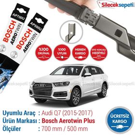 Bosch Aerotwin Plus Audi Q7 2015-2017 Silecek Takımı