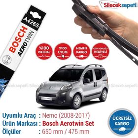 Bosch Aerotwin Plus Citroen Nemo 2008-2017 Silecek Takımı