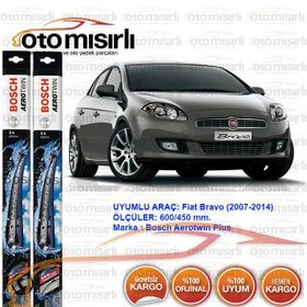 Bosch Aerotwin Plus Fiat Bravo 2007-2014 Silecek Takımı