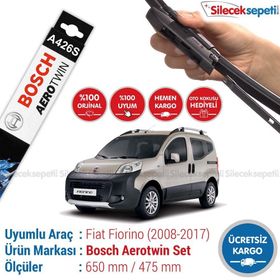 Bosch Aerotwin Plus Fiat Fiorino 2008-2017 Silecek Seti