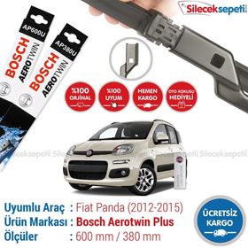 Bosch Aerotwin Plus Fiat Panda 2012-2014 Silecek Takımı