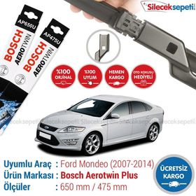 Bosch Aerotwin Plus Ford Mondeo 2007-2013 Silecek Takımı