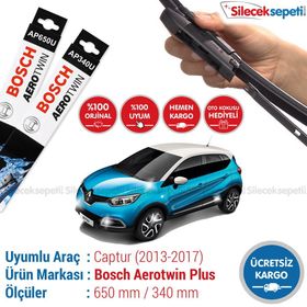Bosch Aerotwin Renault Captur 2013-2017 Silecek Takımı