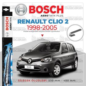 Bosch Aerotwin Renault Clio 2 1998-2005 Muz Silecek Takımı