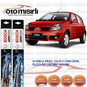 Bosch Aerotwin Renault Clio 2 1998-2009 Silecek Takımı