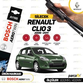 Bosch Aerotwin Renault Clio 3 2006-2011 A116S Silecek Takımı