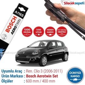 Bosch Aerotwin Renault Clio 3 2006-2011 Muz Silecek Takımı