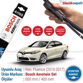 Bosch Aerotwin Renault FLuence 2010-2017 A116S Silecek Takımı