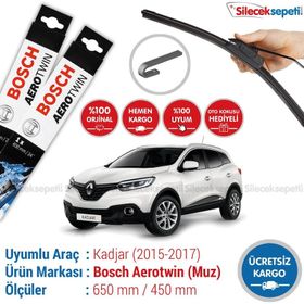 Bosch Aerotwin Renault Kadjar 2015-2017 Silecek Takımı