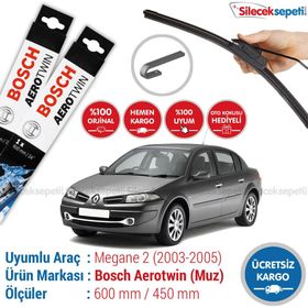 Bosch Aerotwin Renault Megane 2 2003-2005 Silecek Takımı