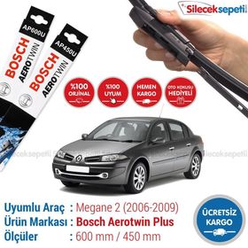Bosch Aerotwin Renault Megane 2 2006-2009 Silecek Takımı