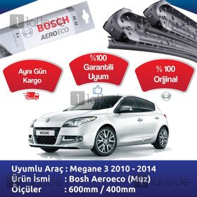 Bosch Aerotwin Renault Megane 3 2010-2015 A116S Silecek Takımı