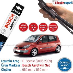 Bosch Aerotwin Renault Scenic 2006-2009 Silecek Takımı