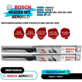 Bosch Aerotwin Renault Scenic II 2004-2009 Silecek Seti
