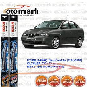 Bosch Aerotwin Seat Cordoba 2006-2009 Silecek Takımı