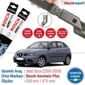 Bosch Aerotwin Seat İbiza 6l1 2006-2009 Silecek Takımı