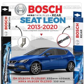 Bosch Aerotwin Seat Leon 2013 - 2020 Ön ve Arka Silecek Seti