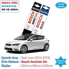 Bosch Aerotwin Seat Leon Arka 2013-2019 Ön Silecek Takımı