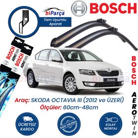 Bosch Aerotwin Skoda Octavia 2006-2012 Muz Ön Silecek Takımı