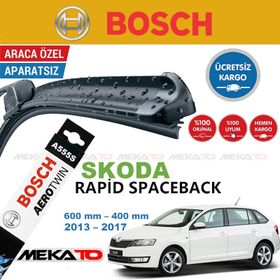 Bosch Aerotwin Skoda Rapid Spaceback 2013-2017 Silecek Takımı