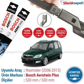 Bosch Aerotwin Skoda Roomster 2006-2013 Muz Silecek Takımı