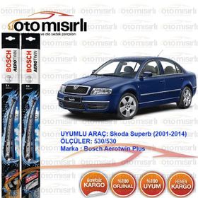 Bosch Aerotwin Skoda Superb 2001-2004 Silecek Takımı