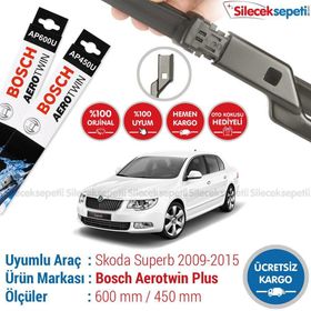 Bosch Aerotwin Skoda Superb 2009-2014 Silecek Takımı