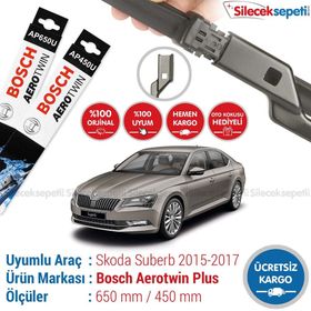 Bosch Aerotwin Skoda Superb 2015-2017 Silecek Takımı