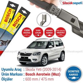 Bosch Aerotwin Skoda Yeti 2009-2014 Silecek Takımı