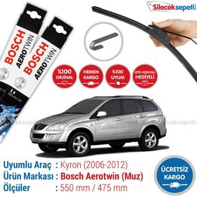 Bosch Aerotwin Ssangyong Kyron 2006-2012 Muz Silecek Takımı