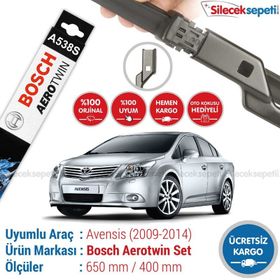 Bosch Aerotwin Toyota Avensis 2009-2014 Silecek Takımı