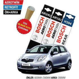 Bosch Aerotwin Toyota Uyumlu Yaris 2006-2010 Ön Arka Silecek