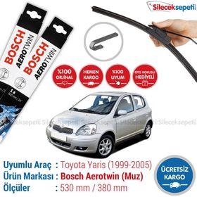 Bosch Aerotwin Toyota Yaris 1999-2005 Silecek Takımı