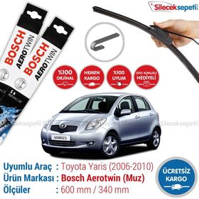 Bosch Aerotwin Toyota Yaris 2006-2010 Silecek Takımı
