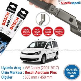Bosch Aerotwin Volkswagen Caddy 2007-2017 Ön Muz Silecek Takımı