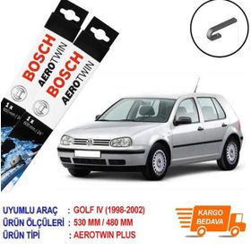 Bosch Aerotwin Volkswagen Golf 4 1998-2002 Muz Silecek Takımı