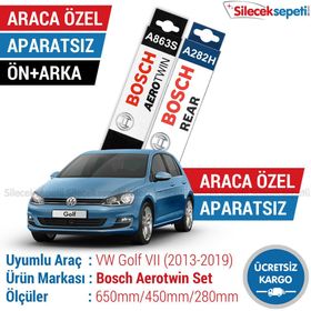 Bosch Aerotwin Volkswagen Golf 7 Arka 2013-2019 Ön Silecek Takımı
